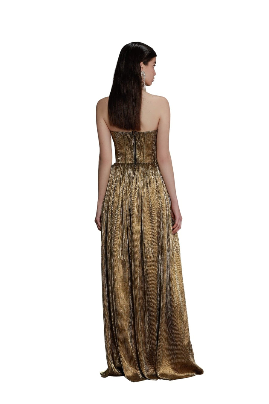 FLORENCE STRAPLESS GOLD GOWN