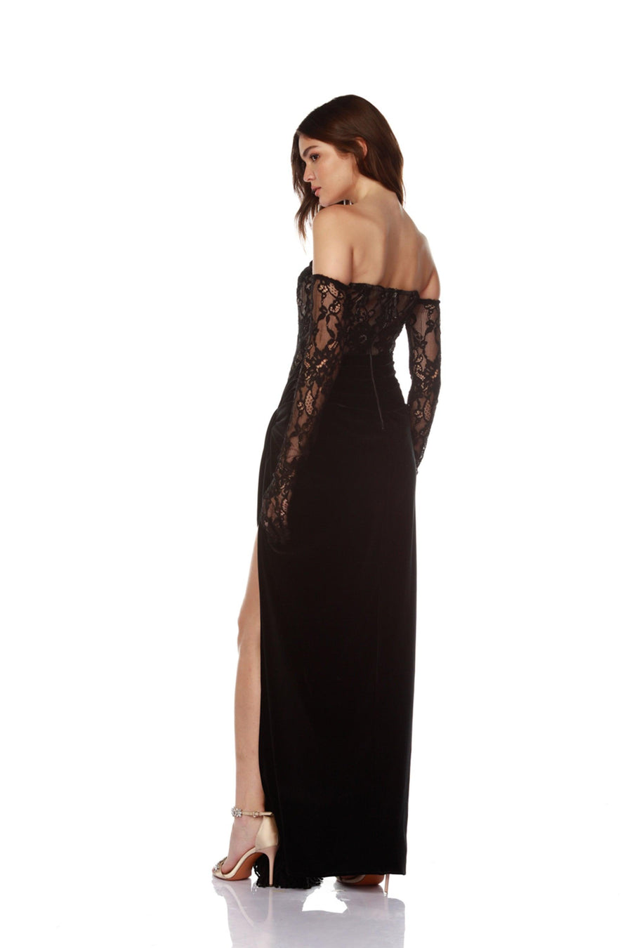 GINA LACE NOIR GOWN