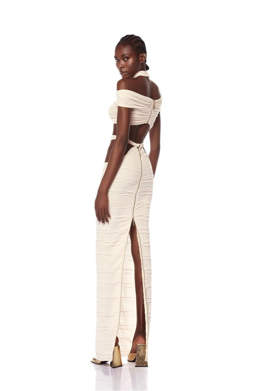 SALMA CREAM TWO PIECES SET