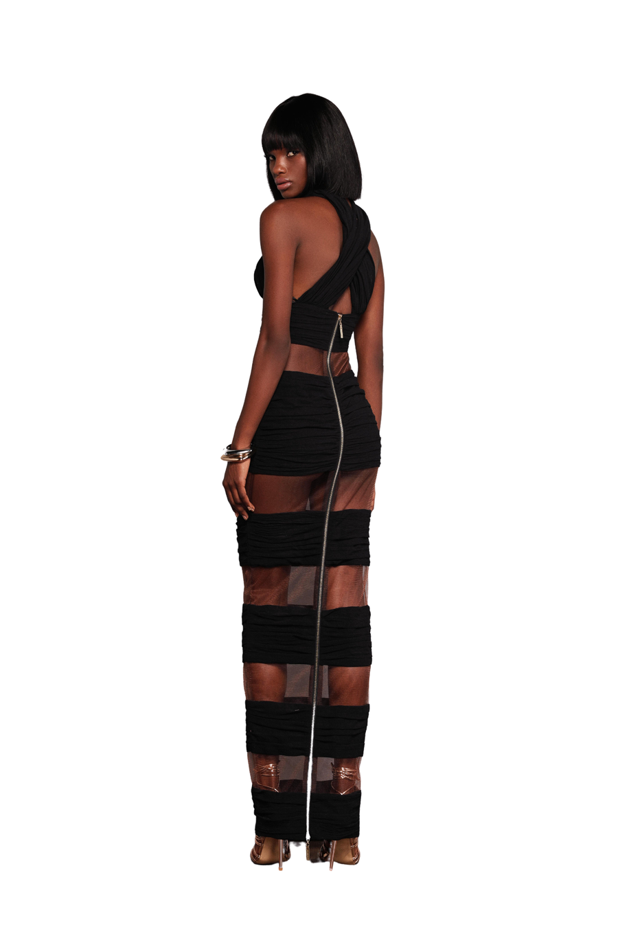 SASHA HALTERNECK MAXI DRESS