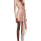 RIHANNA STARLIGHT NUDE MINI DRESS
