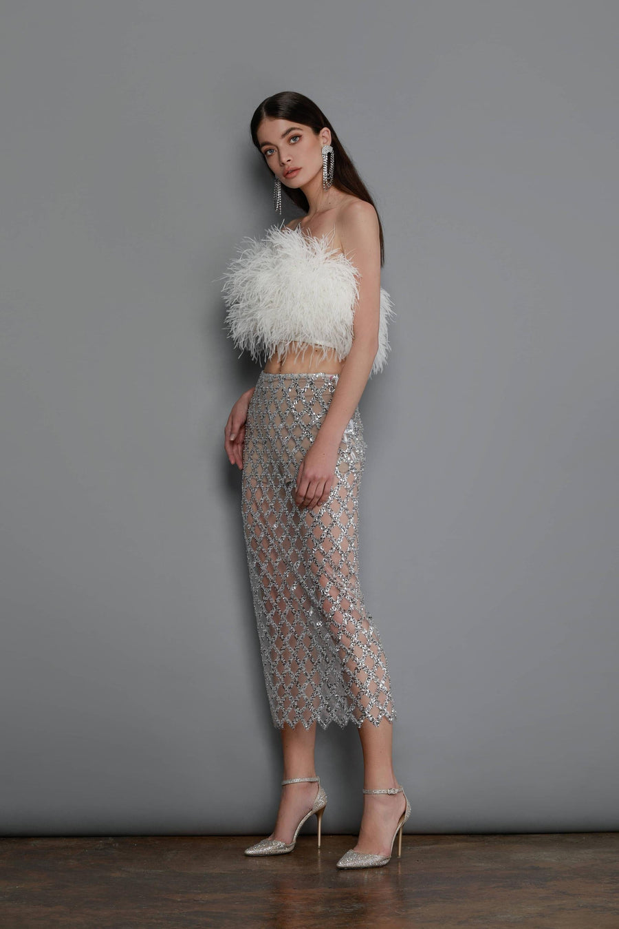 COCO X AFIYA ZILVER/WIT