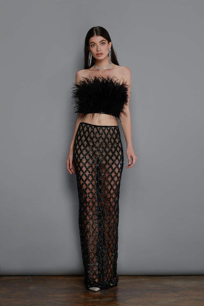 COCO ZWARTE ROK / AFIYA ZWARTE TOP