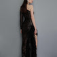 LOLA ONE SLEEVE BLACK GOWN