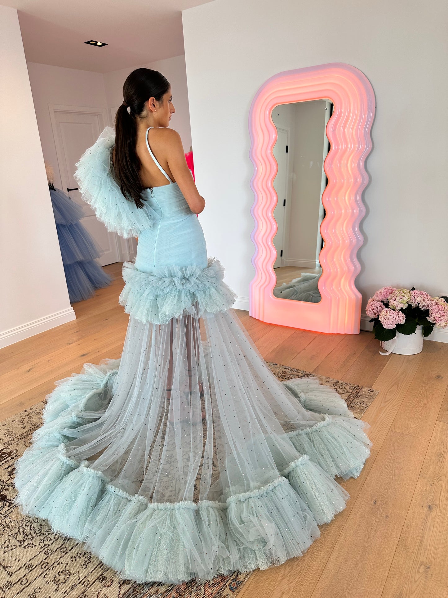 FRONT SLIT DETAILLED MAXI DRESS