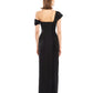 NEW ASYMMETRIC DRAPED COLUMN DRESS