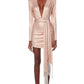 RIHANNA STARLIGHT NUDE MINI DRESS