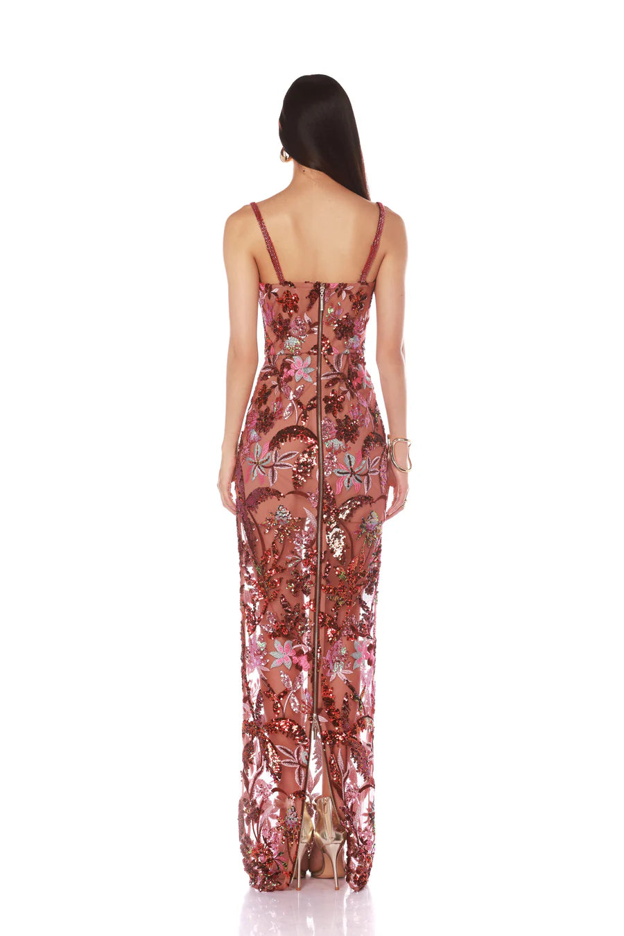 NEW DAHLIA LEONA EMBROIDERED GOWN