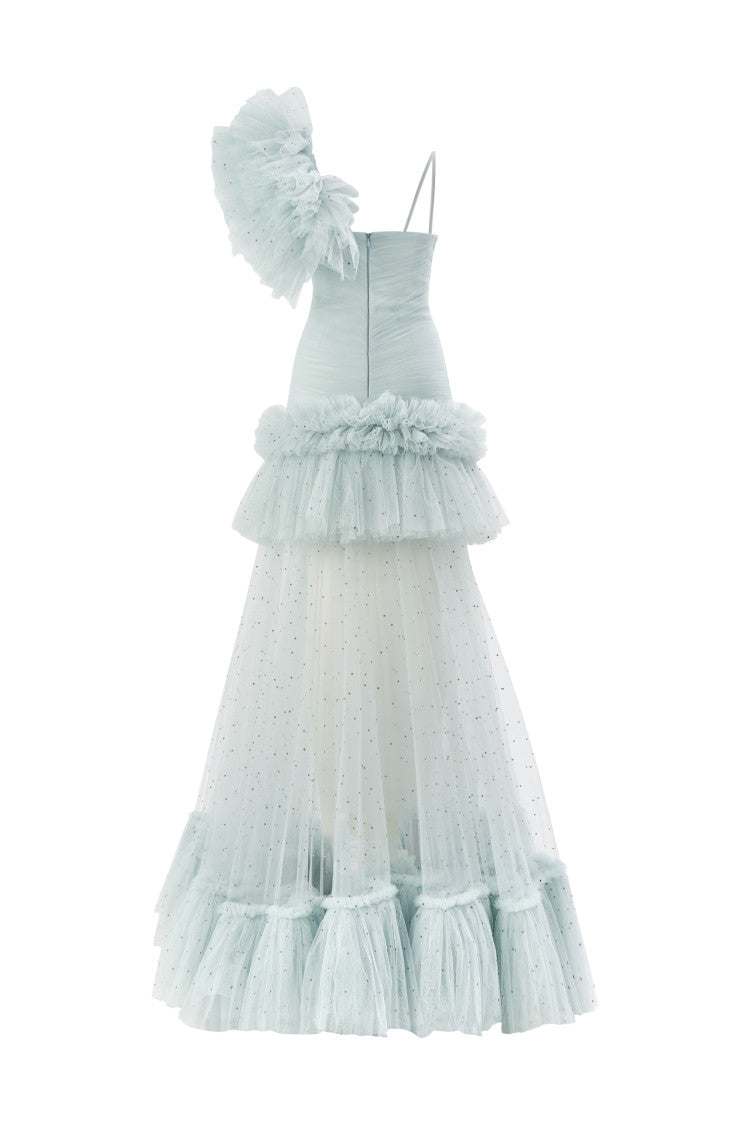 FRONT SLIT DETAILLED MAXI DRESS