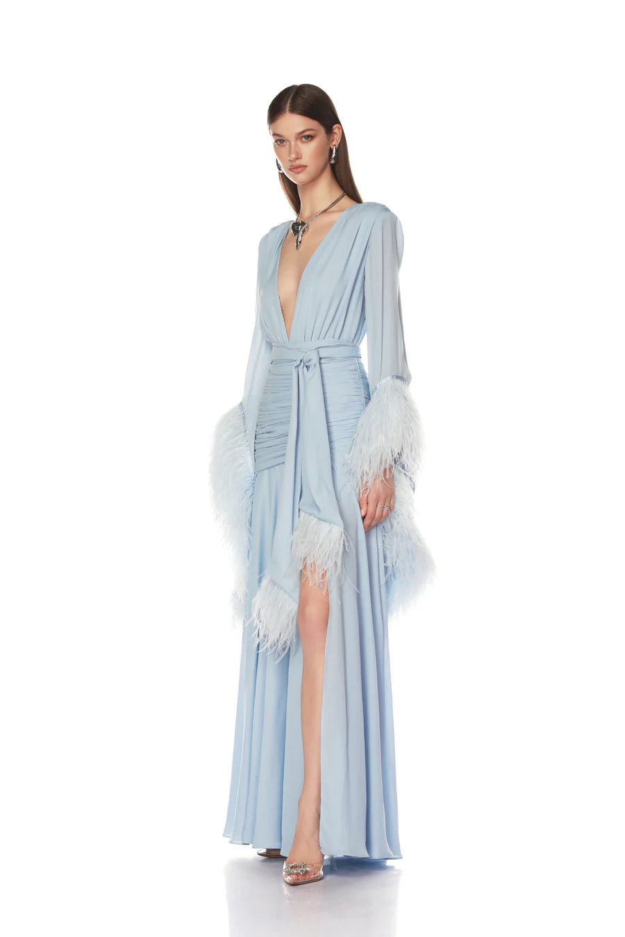 NEW GEISHA POWDER BLUE MAXI DRESS