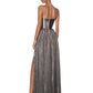FLORENCE STRAPLESS SILVER GOWN