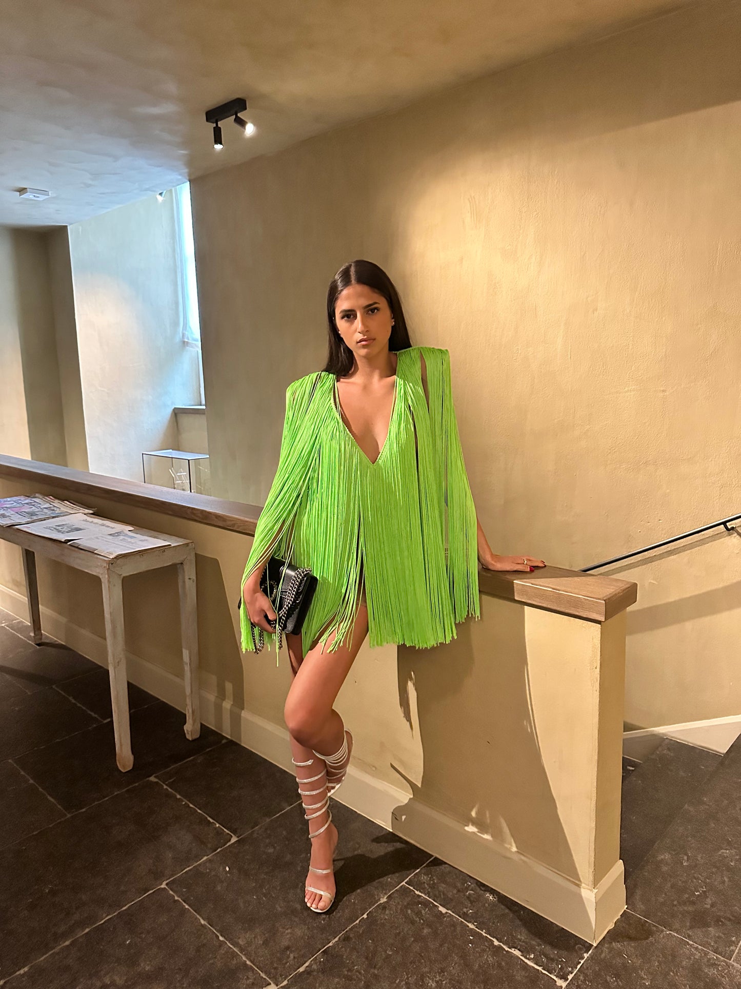 SIERRA LEONE ISSA LONG SLEEVE MINI DRESS