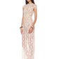 NEW MARLEY CAP SLEEVE WHITE CROCHET MAXI DRESS