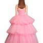 ANNA BABY PINK TIERED MAXI