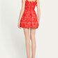 NEW MAIA SLEEVELESS RED MINI DRESS
