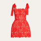 NEW MAIA SLEEVELESS RED MINI DRESS