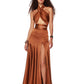 NEW CLEOPATRA SILK COPPER GOWN