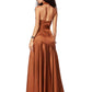 NEW CLEOPATRA SILK COPPER GOWN
