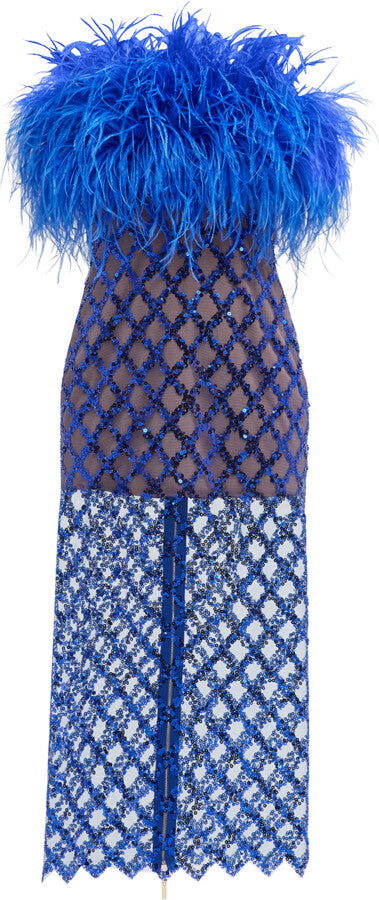 AFIYA X COCO COBALT DRESS