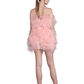 FEATHER PINK MINI DRESS