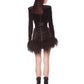FIORA MINI-JURK MET LANGE MOUWEN 