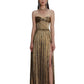 FLORENCE STRAPLESS GOLD GOWN