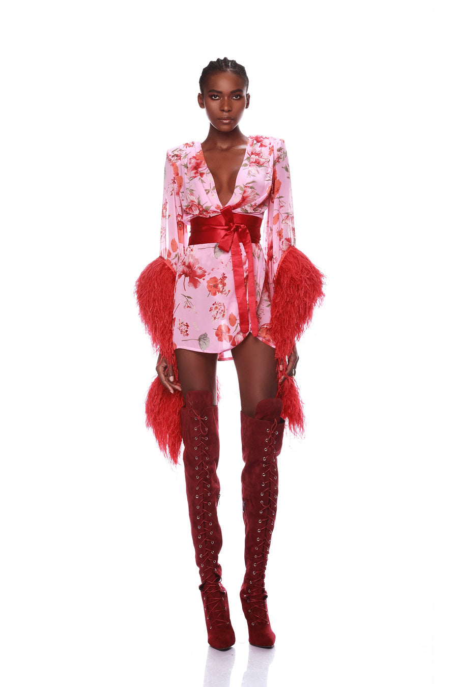 GEISHA POPPY MINI DRESS