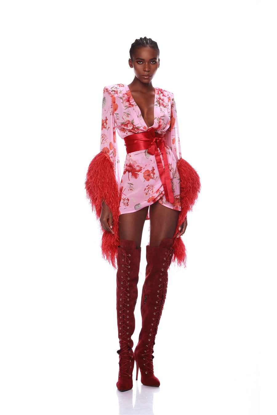 GEISHA POPPY MINI DRESS