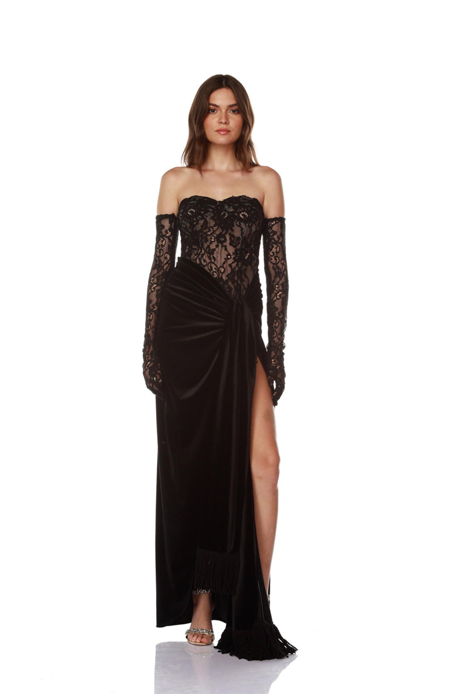 GINA LACE NOIR GOWN