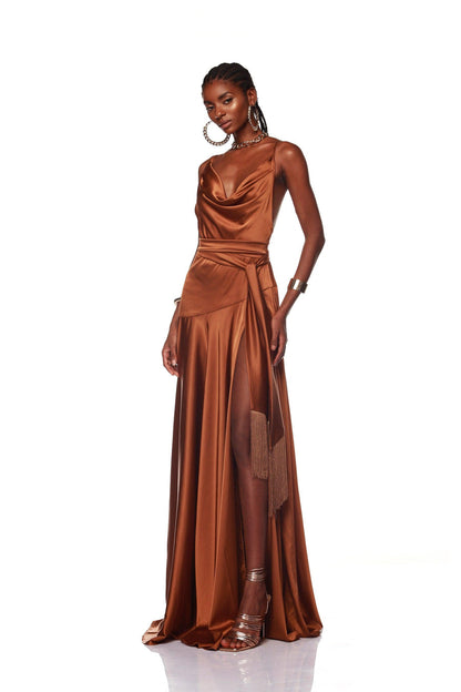 NEW LEO COPPER GOWN