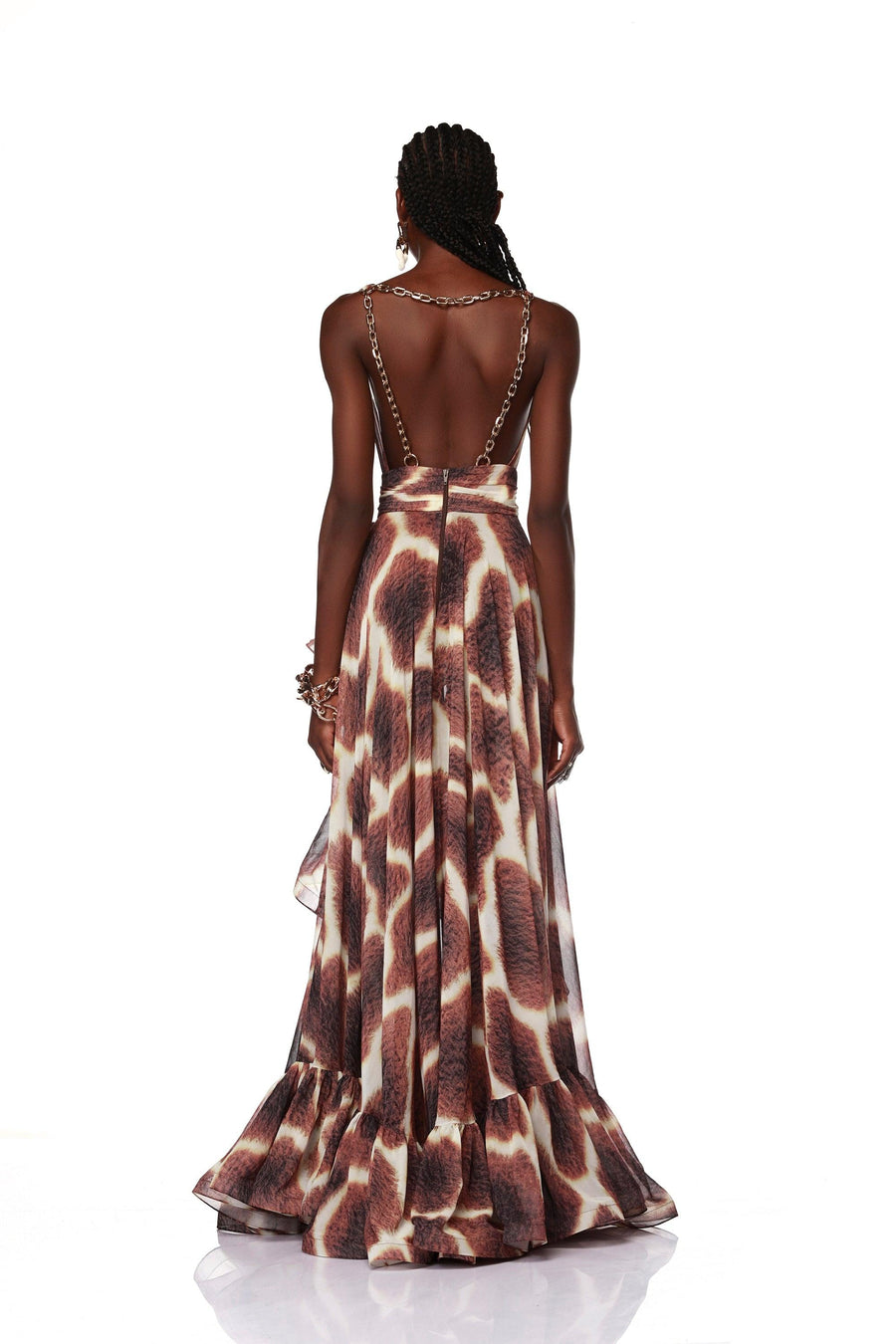 NEW LEO RUFFLE GOWN