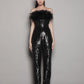 LOLA BLACK SEQUIN JUMPSUIT
