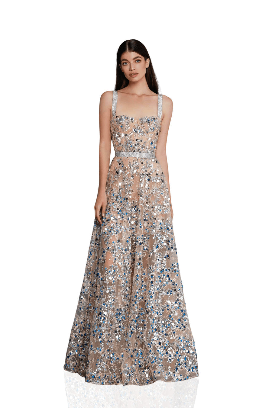 MIDNIGHT SILVER GOWN