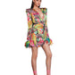 NADINE MIAMI V NECK MINI DRESS