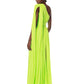 NIA GREEN ONE SHOULDER GOWN