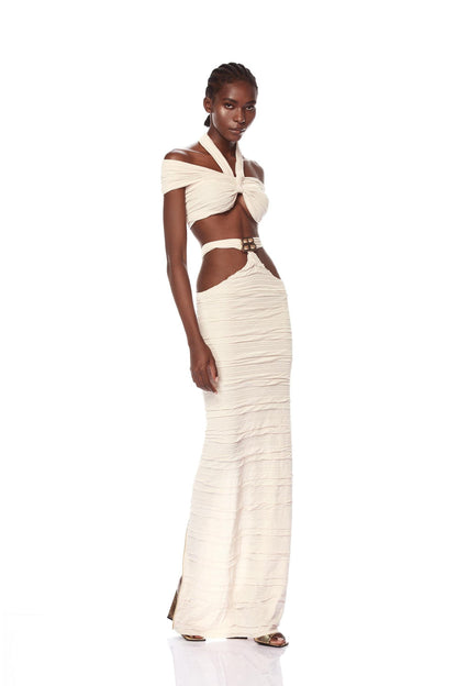 SALMA CREAM TWO PIECES SET