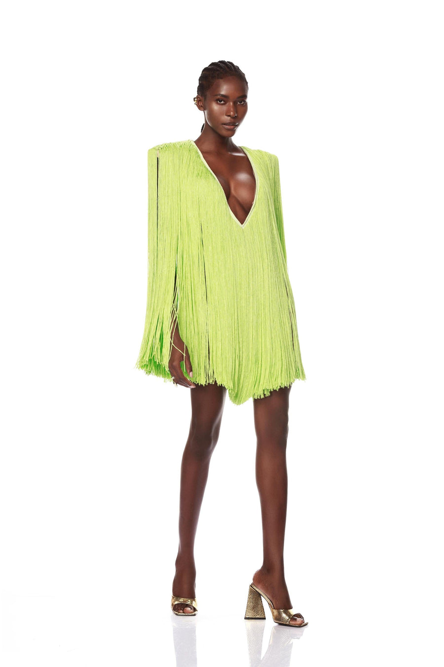 SIERRA LEONE ISSA LONG SLEEVE MINI DRESS