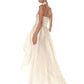 TIARA BEIGE HIGH LOW GOWN
