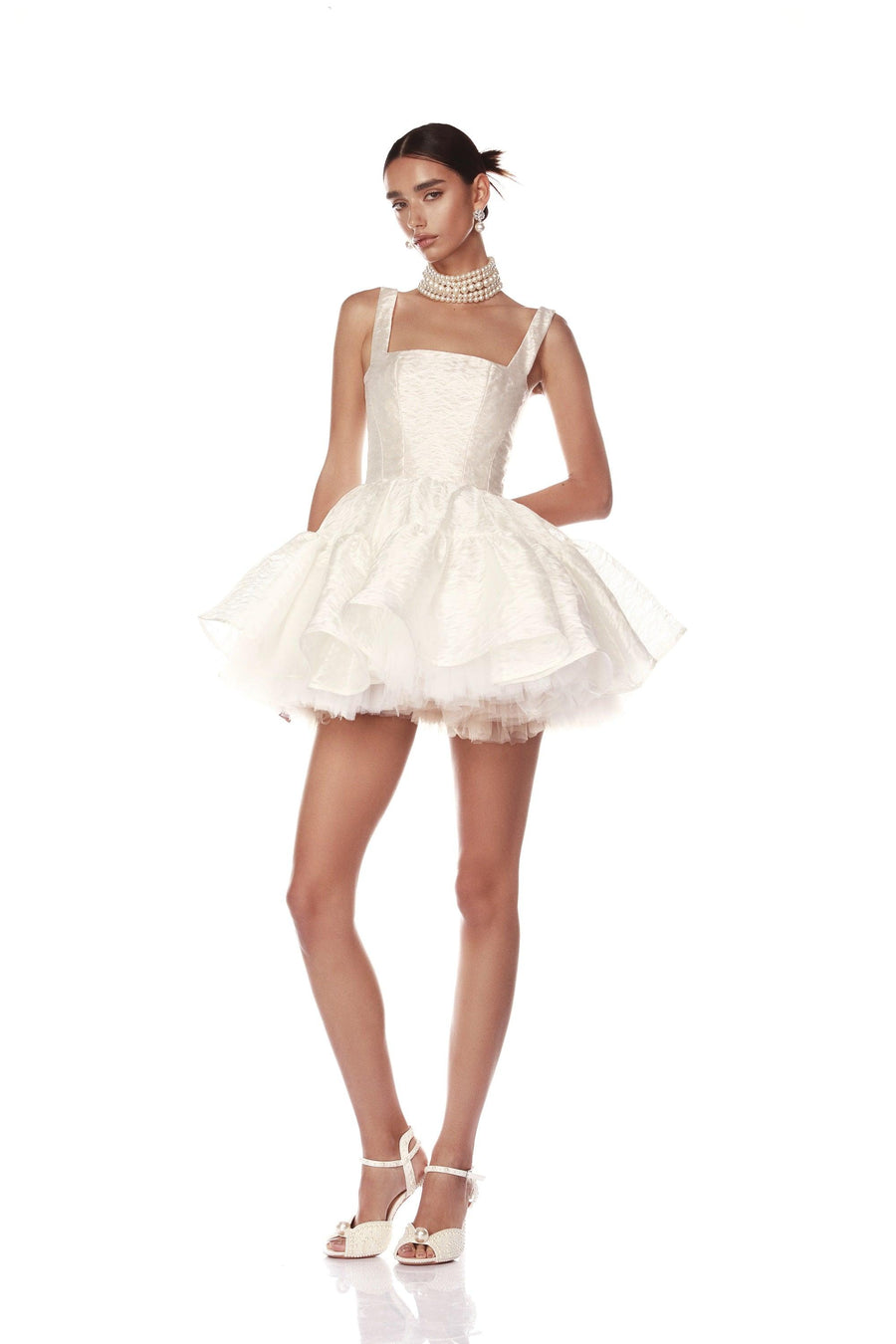 TIARA BLANC MINI DRESS