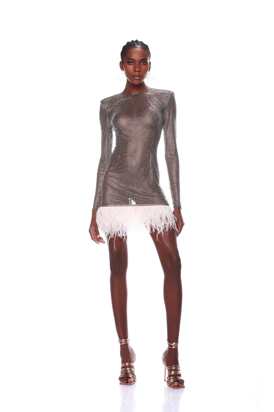 WEBB FEATHER MINI DRESS
