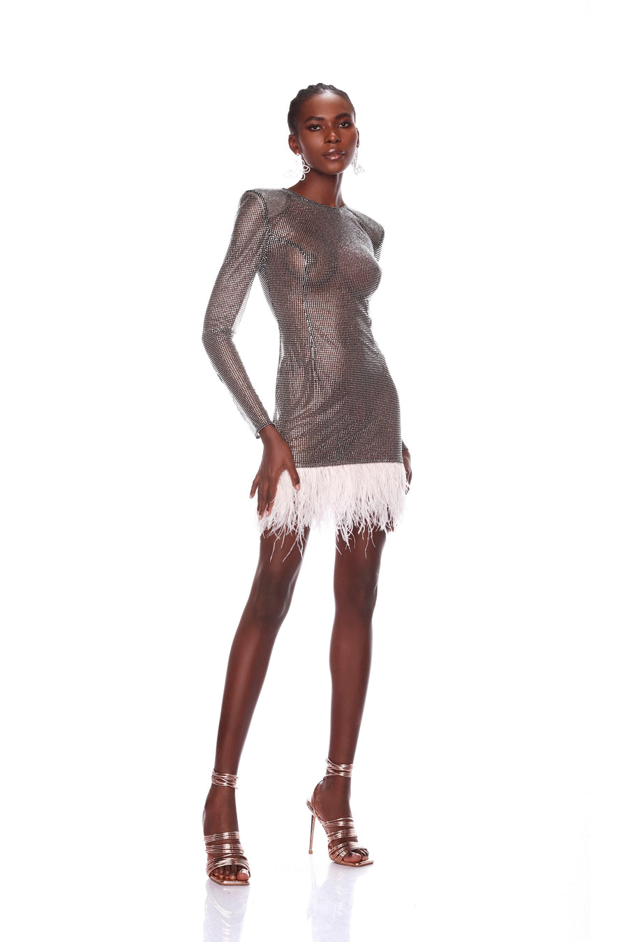 WEBB FEATHER MINI DRESS