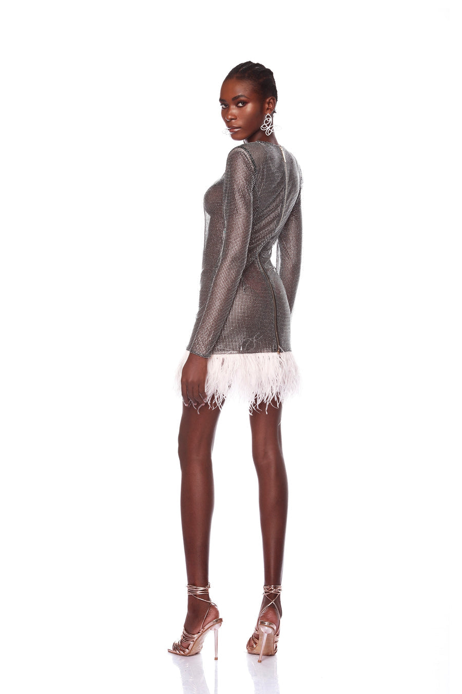 WEBB FEATHER MINI DRESS