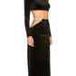 CLEOPATRA BLACK VELVET TWO PIECE SET